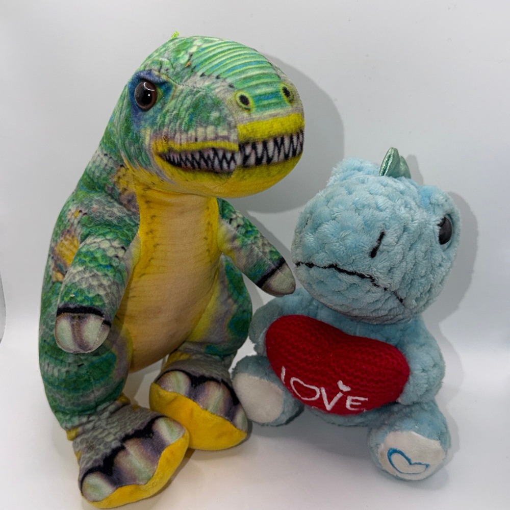 Toy Factory Dan Dee Dinosaurs T-Rex Love Heart Prehistoric Kidcore Prehistoric